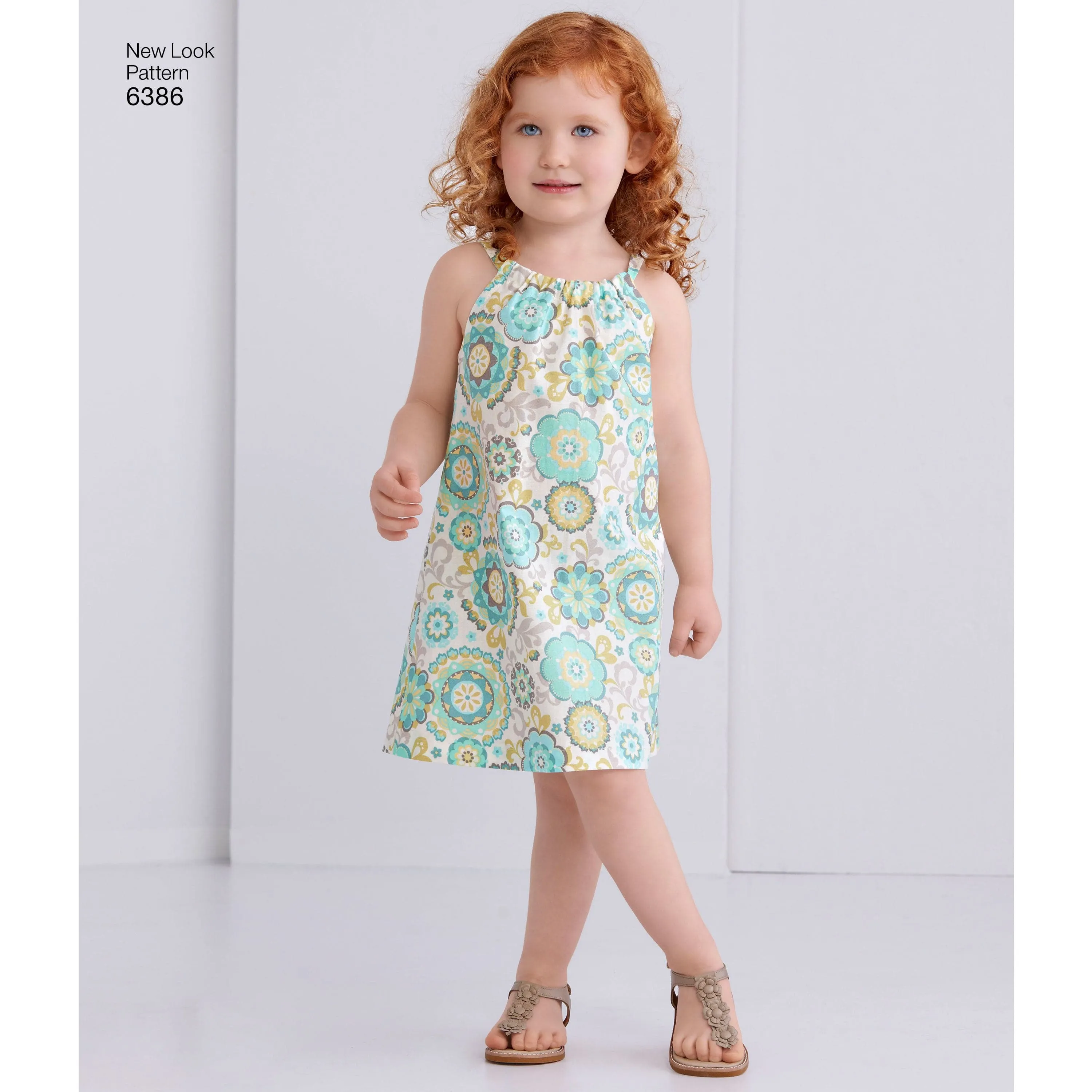 6386 Toddlers' Easy Pillowcase Dresses