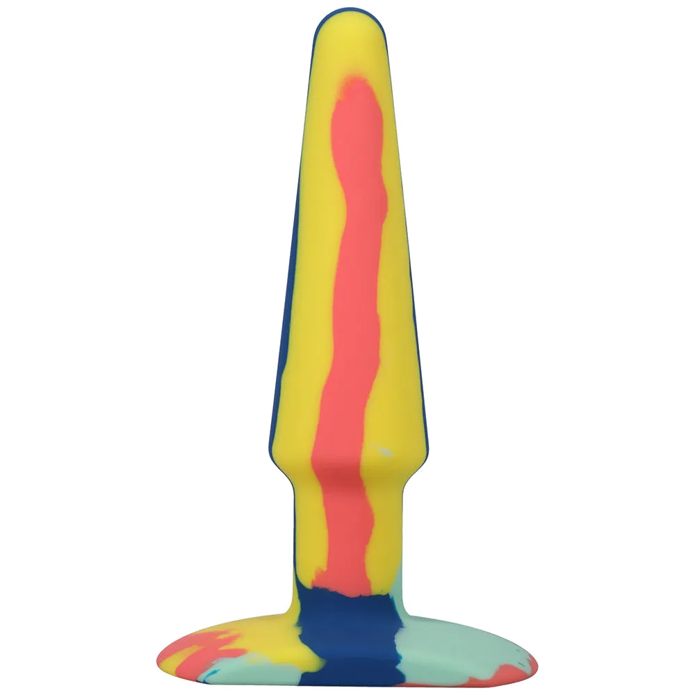 A-Play Groovy 5 in. Silicone Anal Plug Sunrise