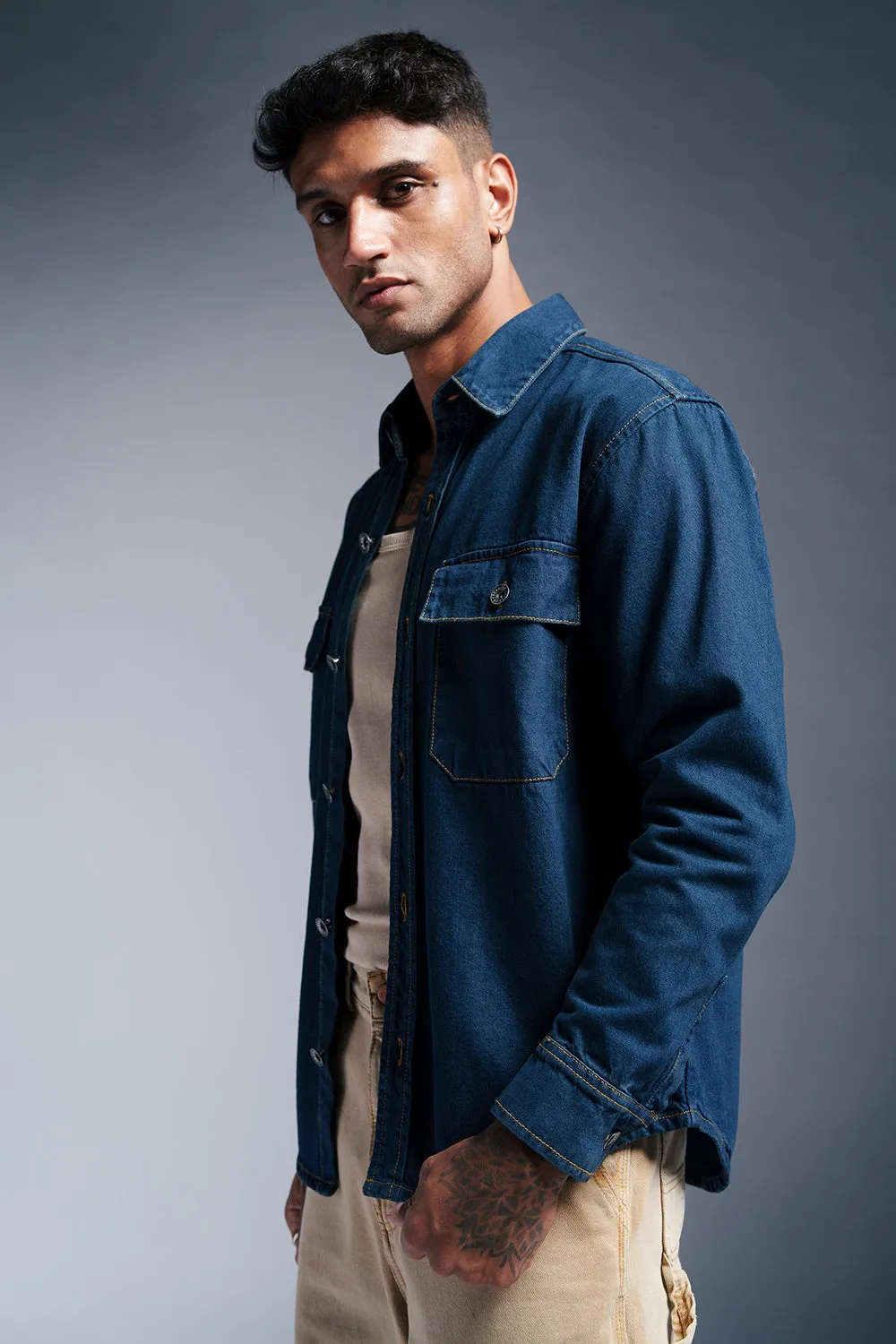 Anchor Blue Men's Denim Jacket