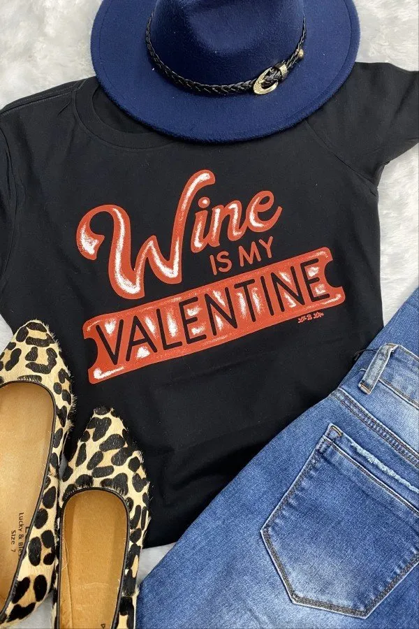 BC WINE IS MY VALENTINE - BLACK