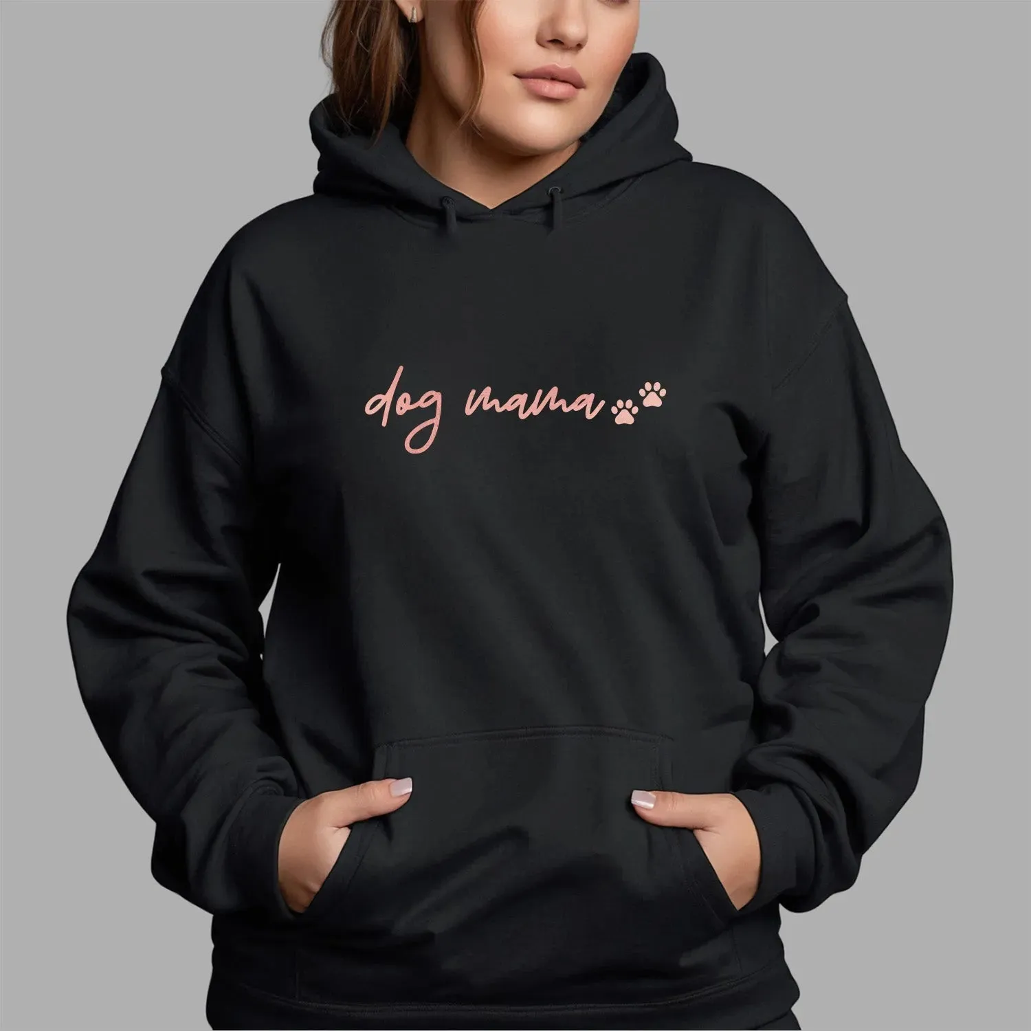 Canine Lover's Cosy Hoodie with Paw Motif - For Dog Mums