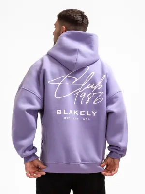 Club Relaxed Hoodie - Violet