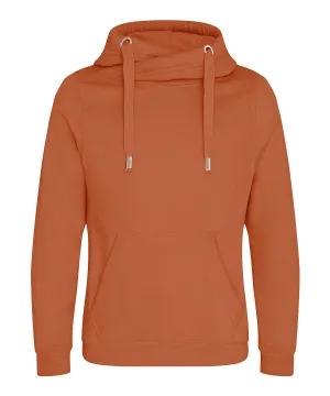 Cross neck hoodie | Ginger Biscuit