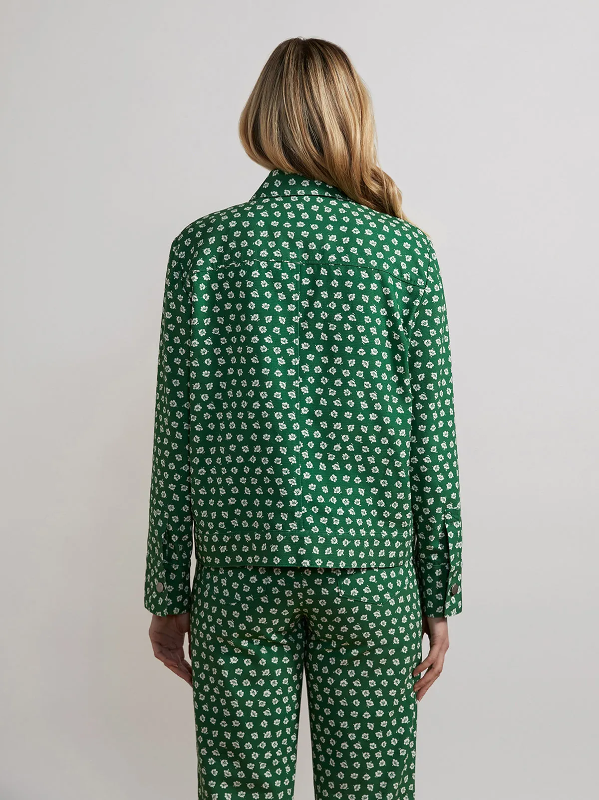 Erico Green Ditsy Floral Jacket