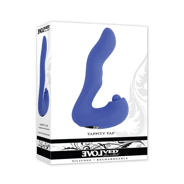 Evolved Tappity Tap Vibrator - Blue