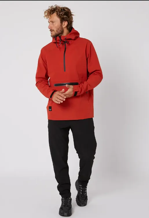 Follow Outer Spray Anorak Jacket | Dirty Red