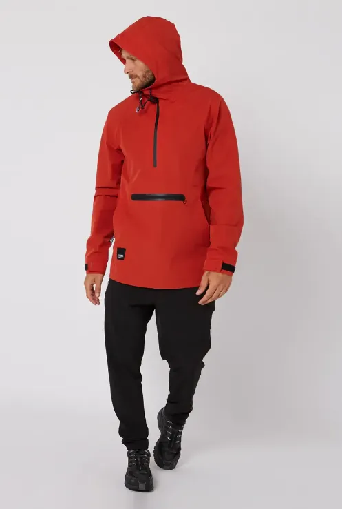 Follow Outer Spray Anorak Jacket | Dirty Red