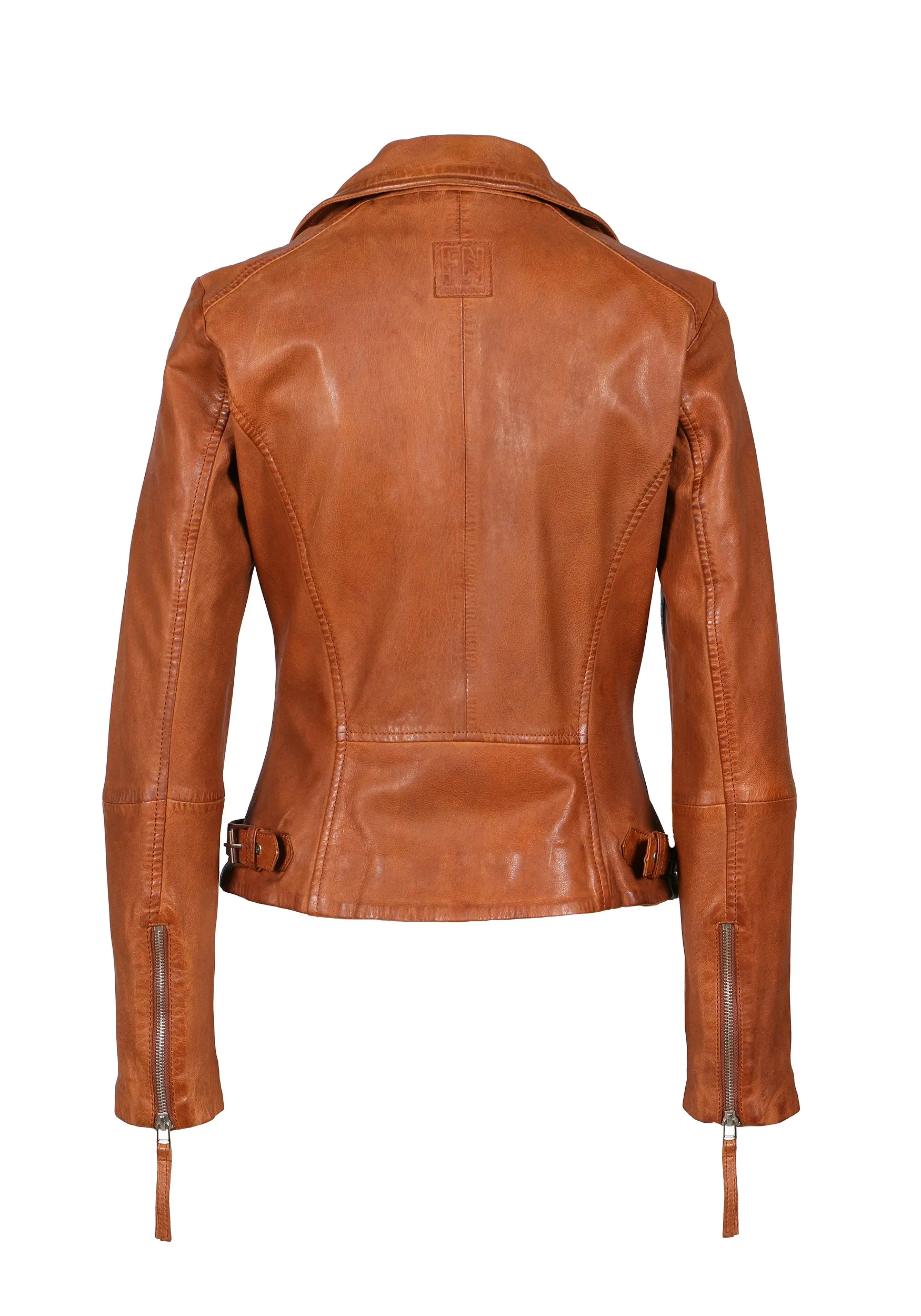 Freaky Nation – Women's Leather Jacket – Sandstone