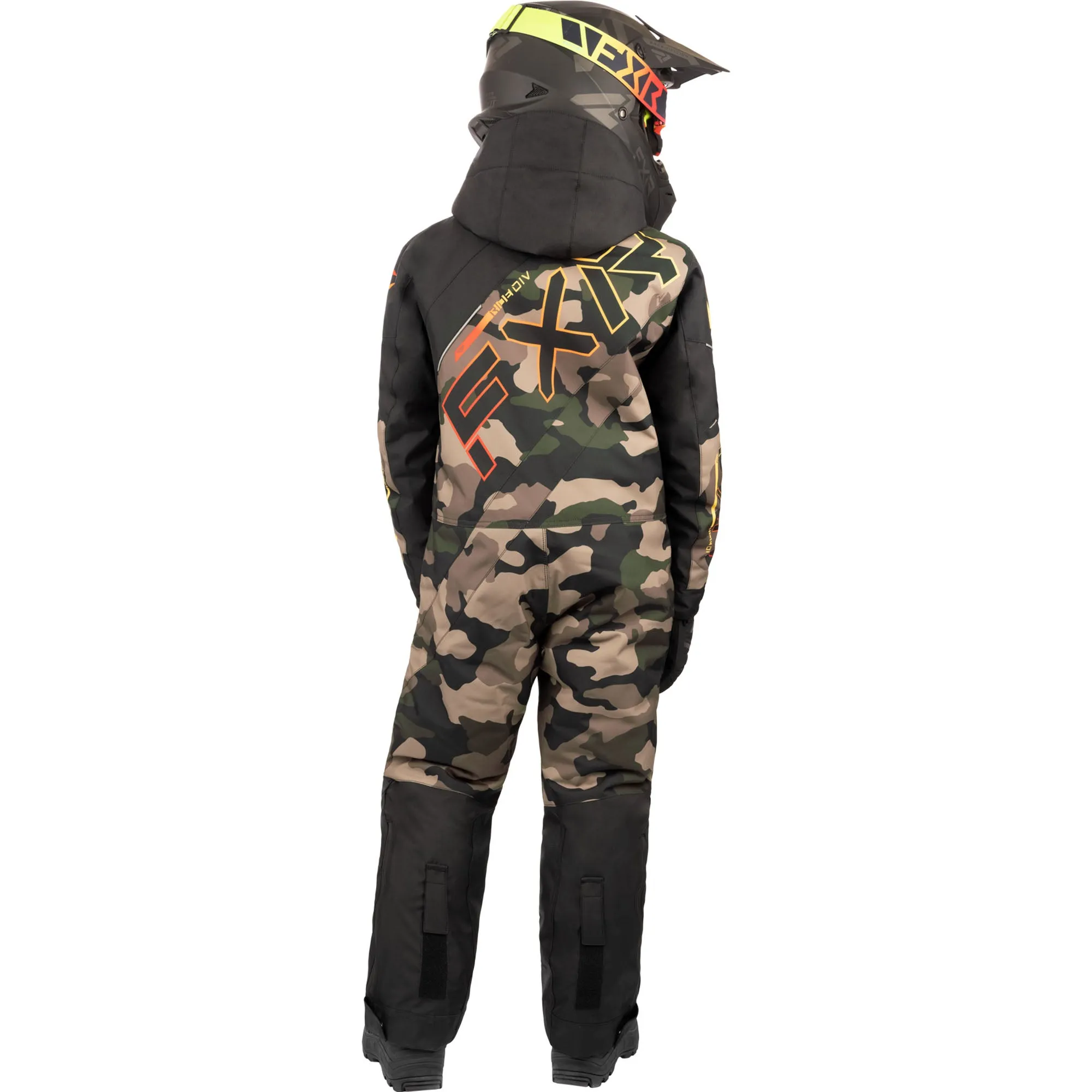 FXR Child CX Snowmobile Monosuit Army Camo/Black Brown