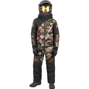 FXR Child CX Snowmobile Monosuit Army Camo/Black Brown