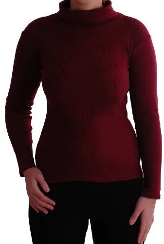 Gail Ribbed Polo Neck Tops