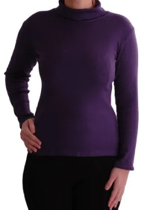 Gail Ribbed Polo Neck Tops