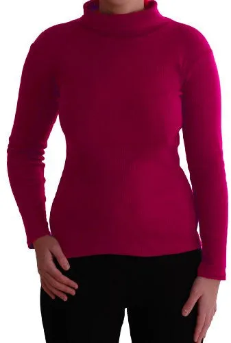 Gail Ribbed Polo Neck Tops