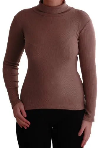 Gail Ribbed Polo Neck Tops