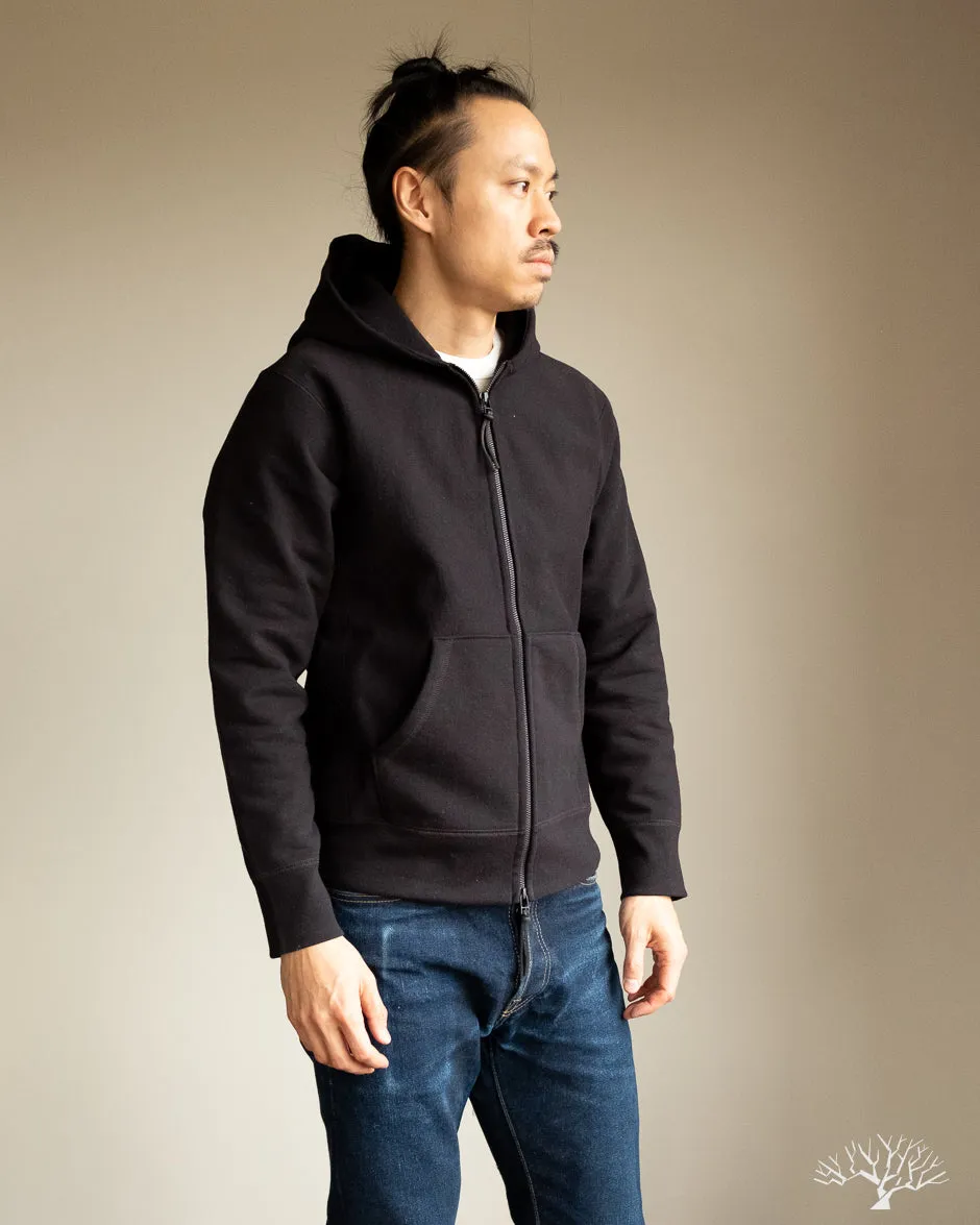 Heavyweight Zip Hoody - Black