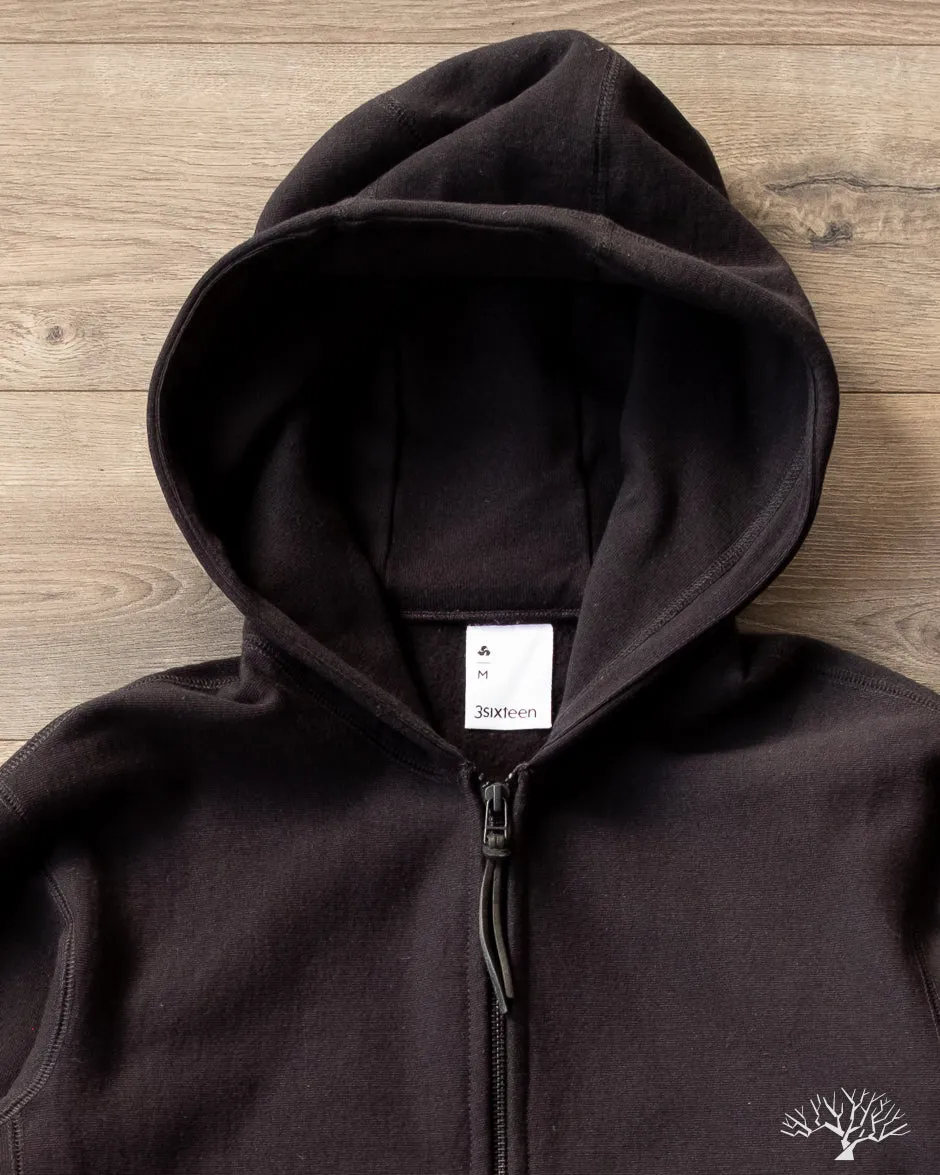 Heavyweight Zip Hoody - Black