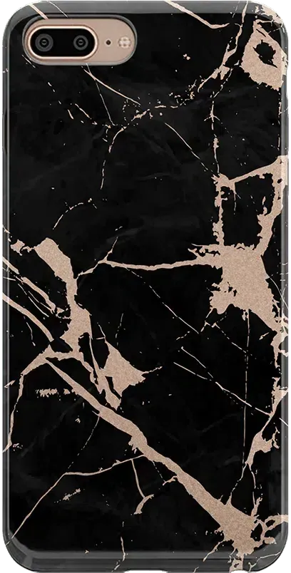 Hidden Gem | Rose Gold and Black Marble Case