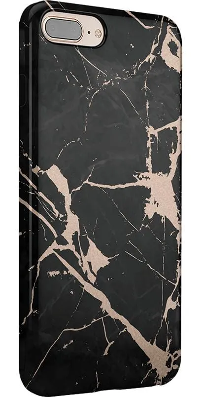 Hidden Gem | Rose Gold and Black Marble Case