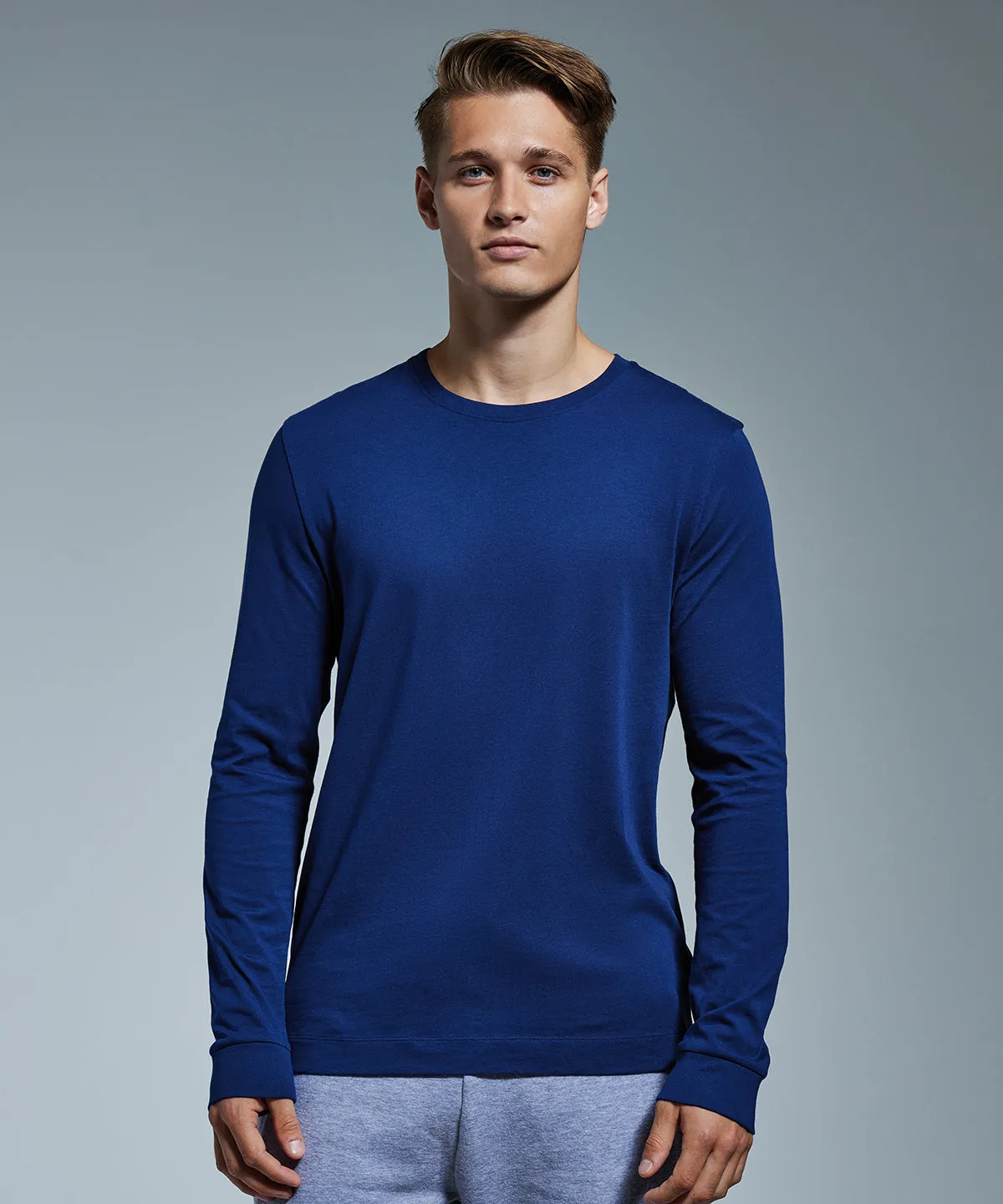 Mens long sleeve Anthem t-shirt | Navy