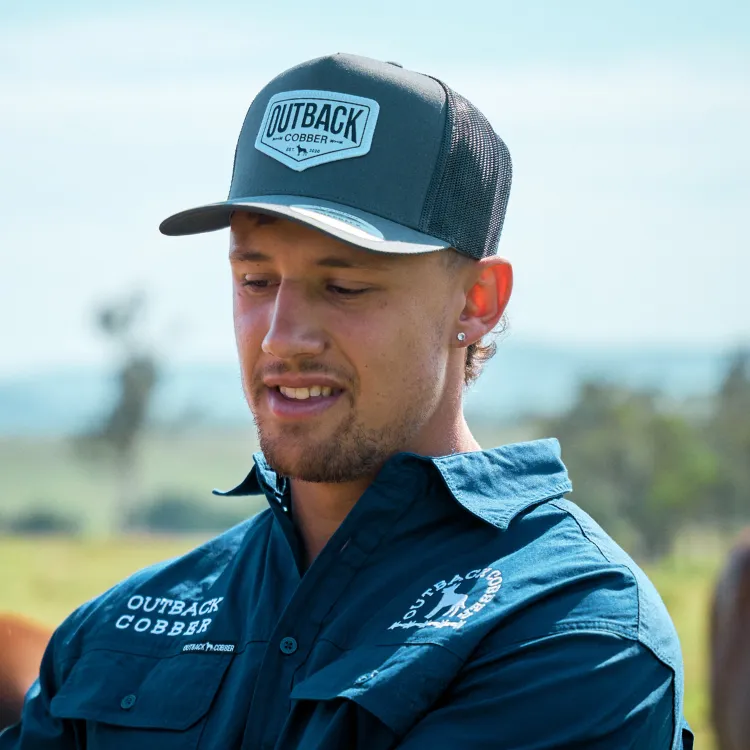 Outback Cobber Winton Trucker Cap - Charcoal