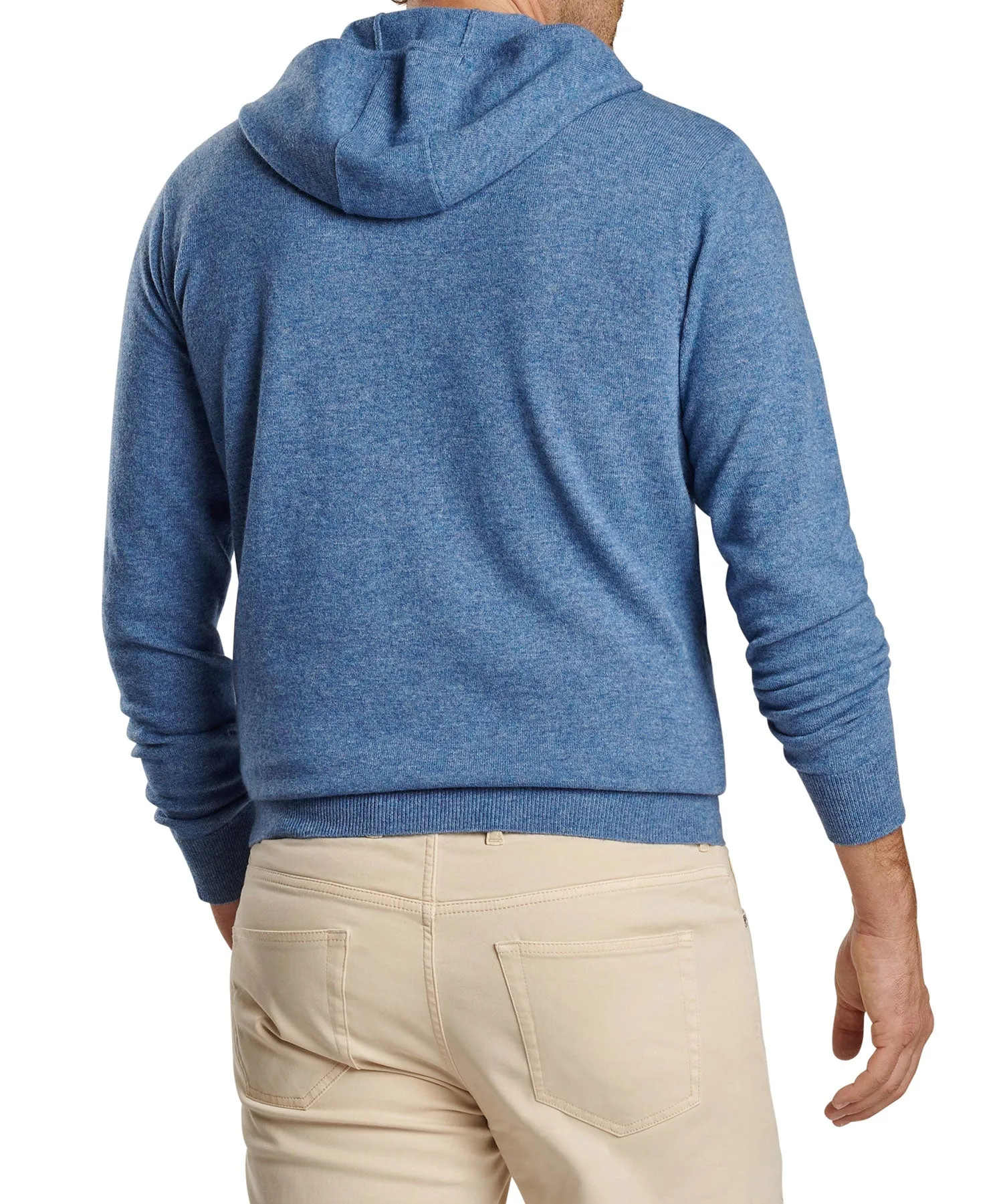 Peter Millar Conway Wool-Cashmere Popover Hoodie