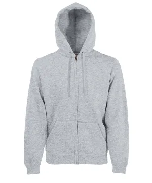 Premium 70/30 hooded sweatshirt jacket | Heather Grey