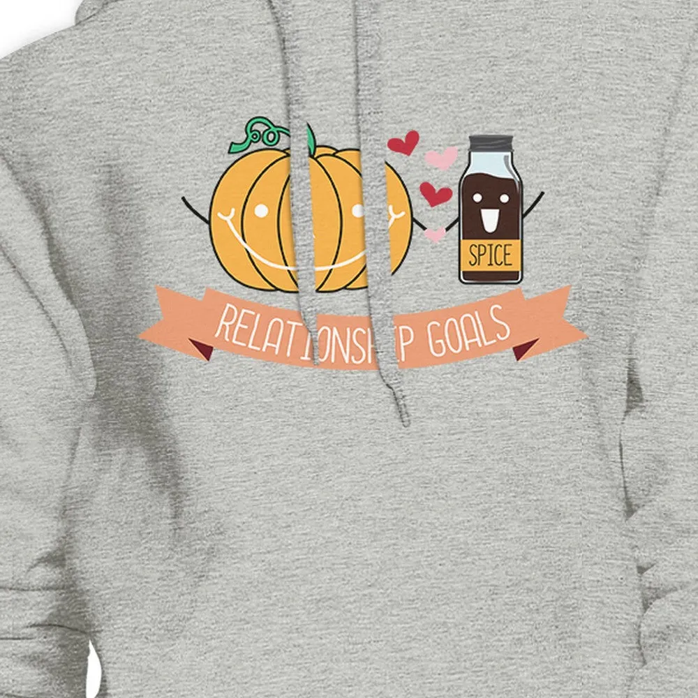 Pumpkin Spice Relationship Goals Grey Hoodie