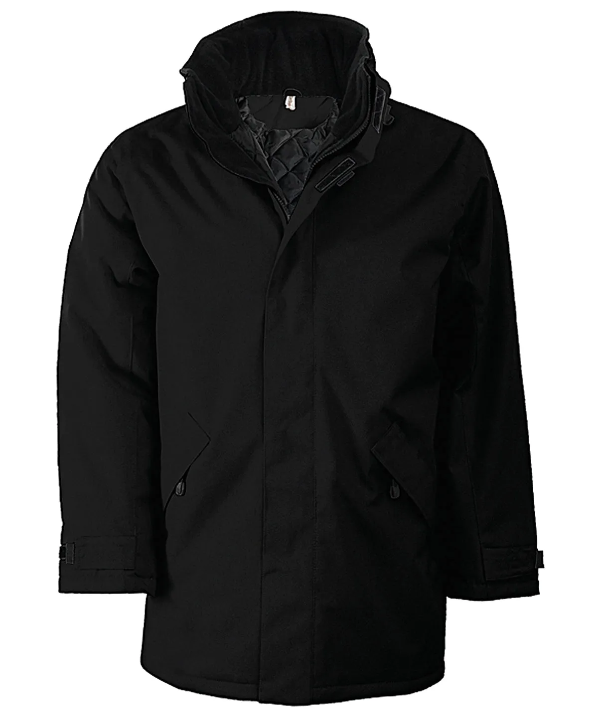 Quilted parka | Black/Black