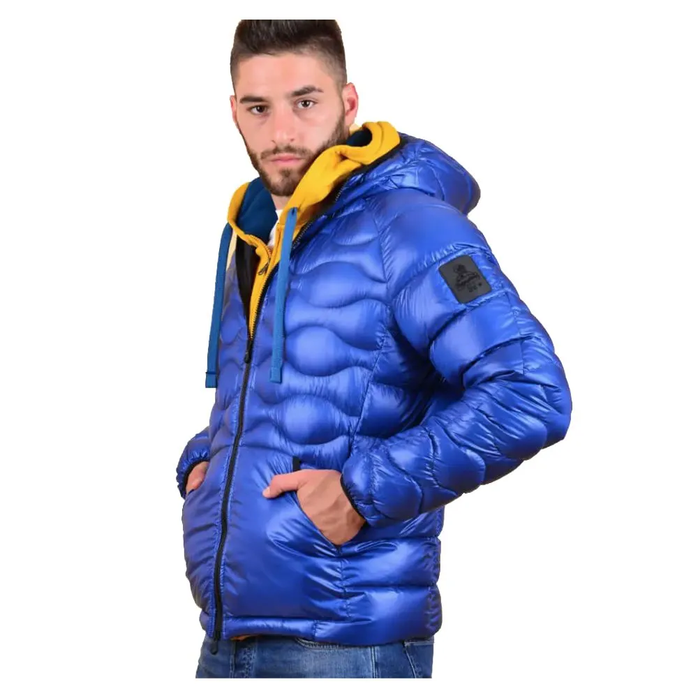 Refrigiwear Blue Nylon Mens Down Jacket