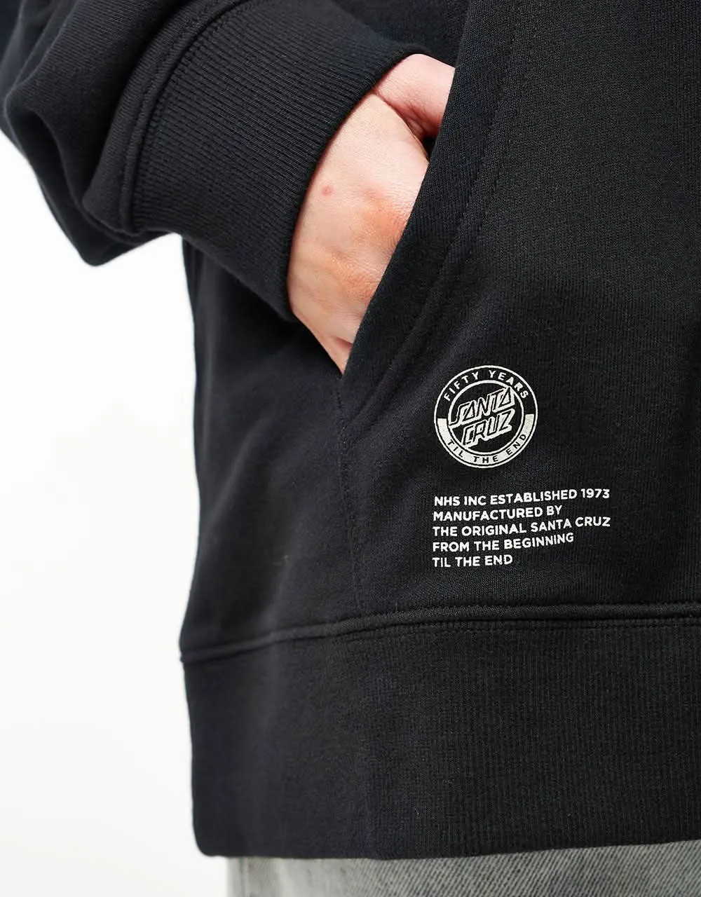 Santa Cruz Forever SC Pullover Hoodie - Black