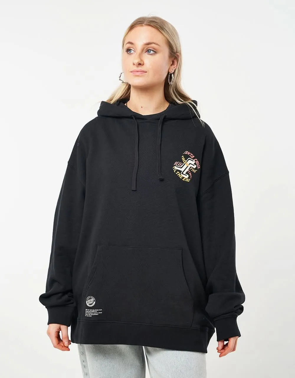 Santa Cruz Forever SC Pullover Hoodie - Black