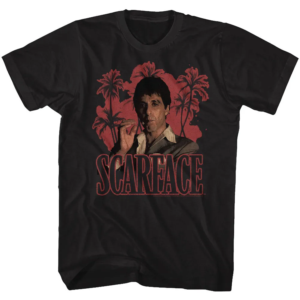 Scarface Red Palms Men's T-Shirt