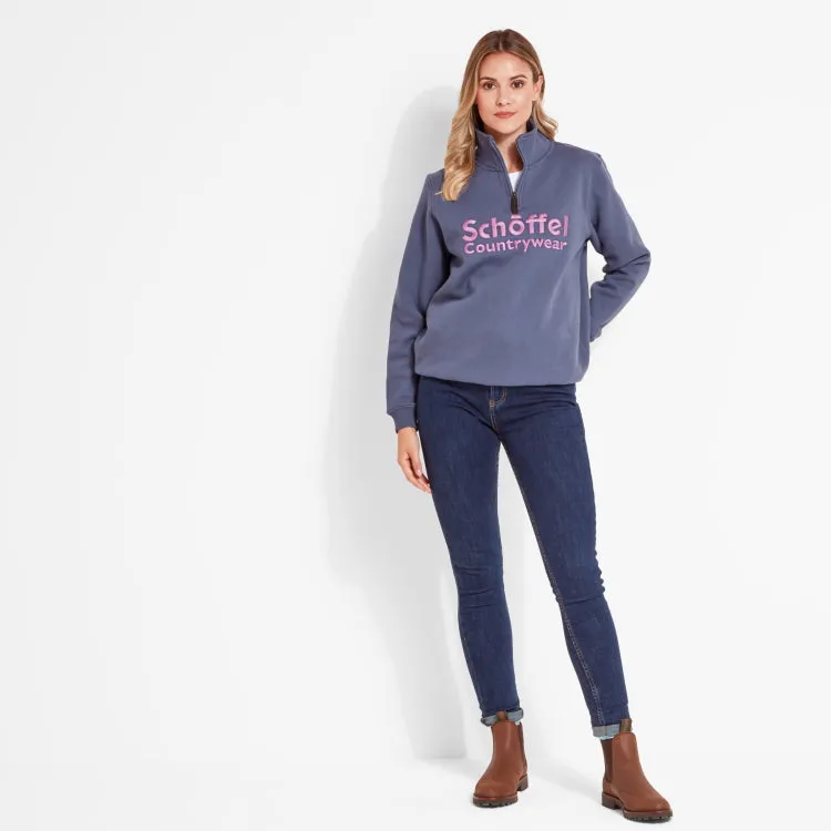 Schoffel Ladies St Issey Sweatshirt - Slate Blue