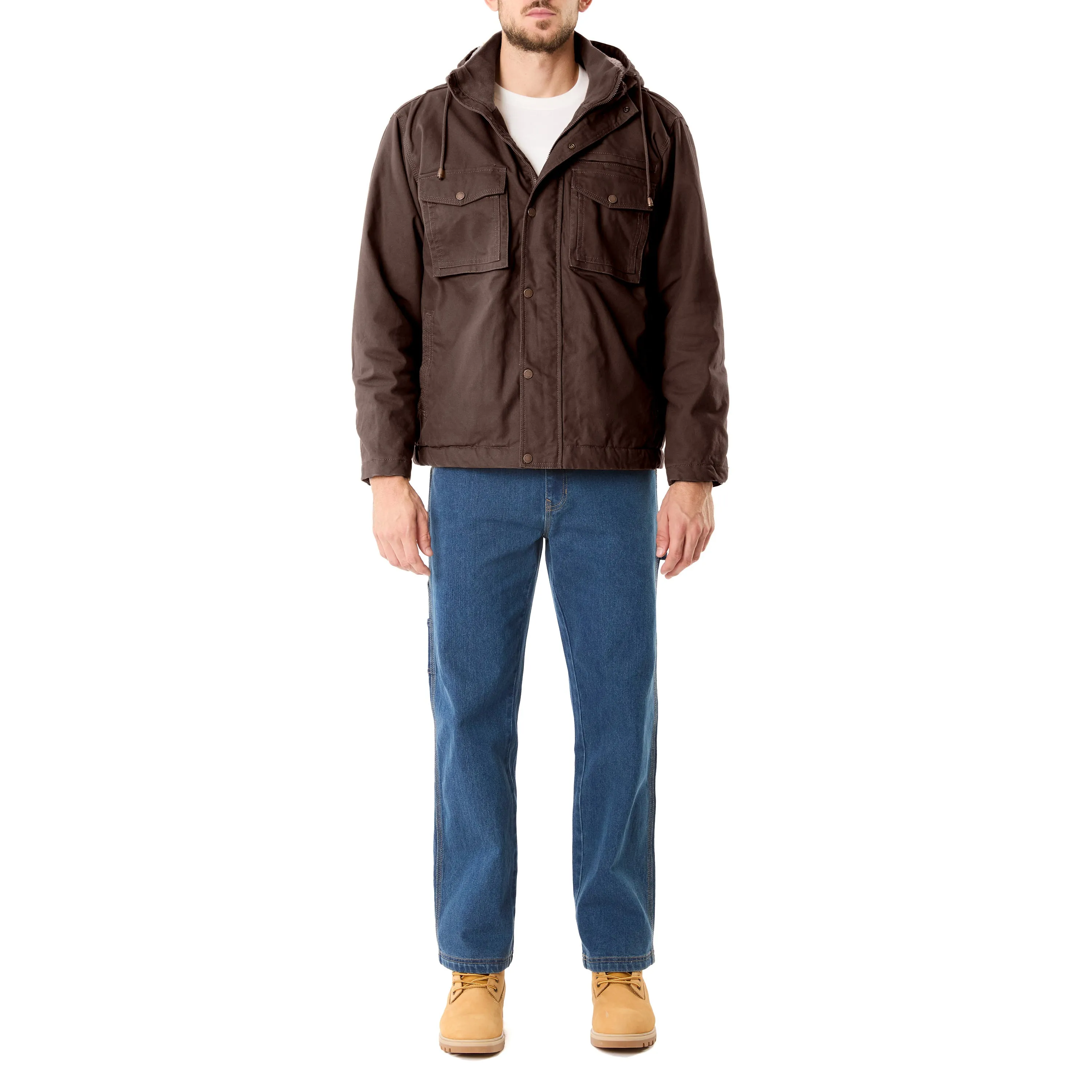 SHERPA-LINED DUCK WORK JACKET