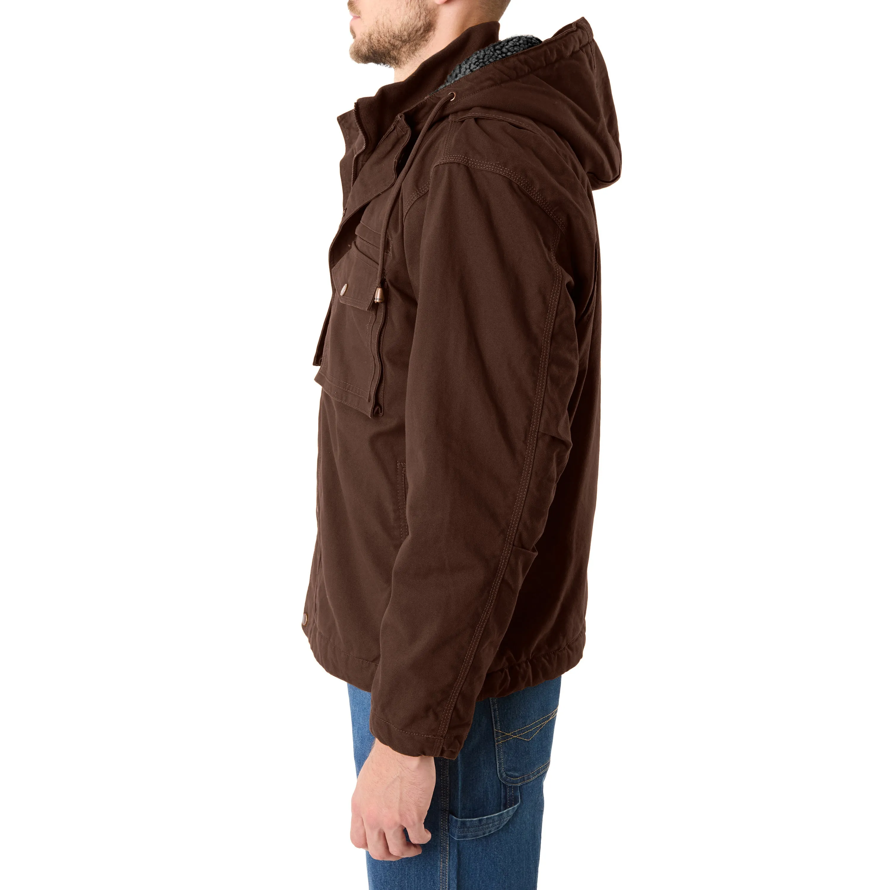 SHERPA-LINED DUCK WORK JACKET