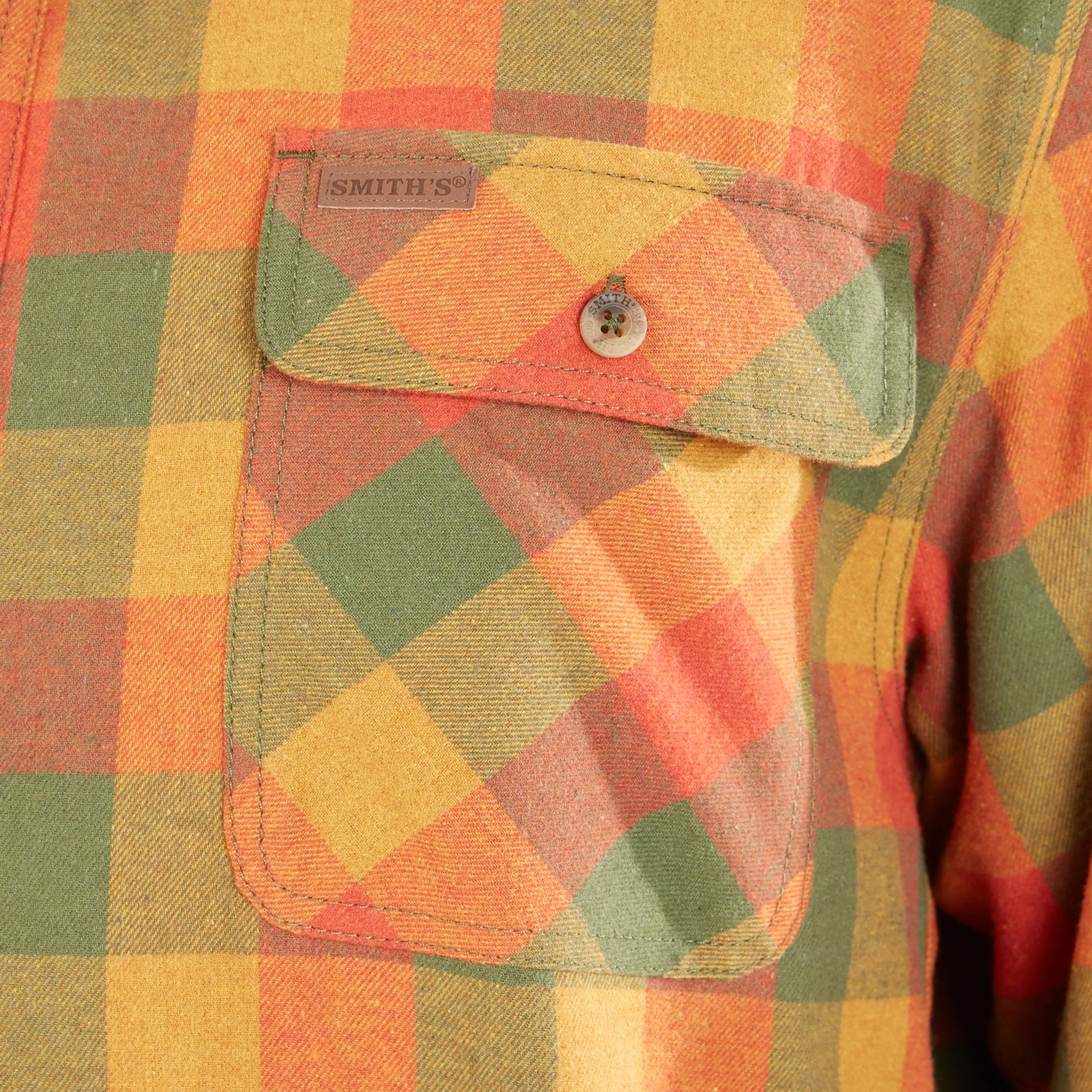 SHERPA-LINED FLANNEL SHIRT JACKET