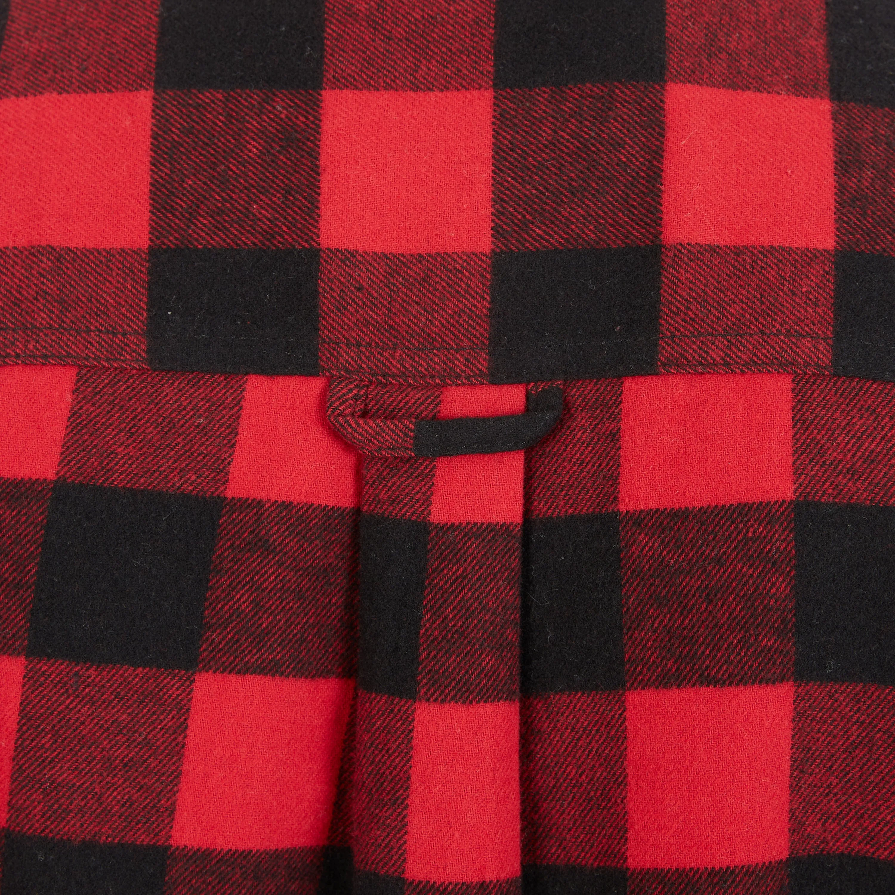 SHERPA-LINED FLANNEL SHIRT JACKET