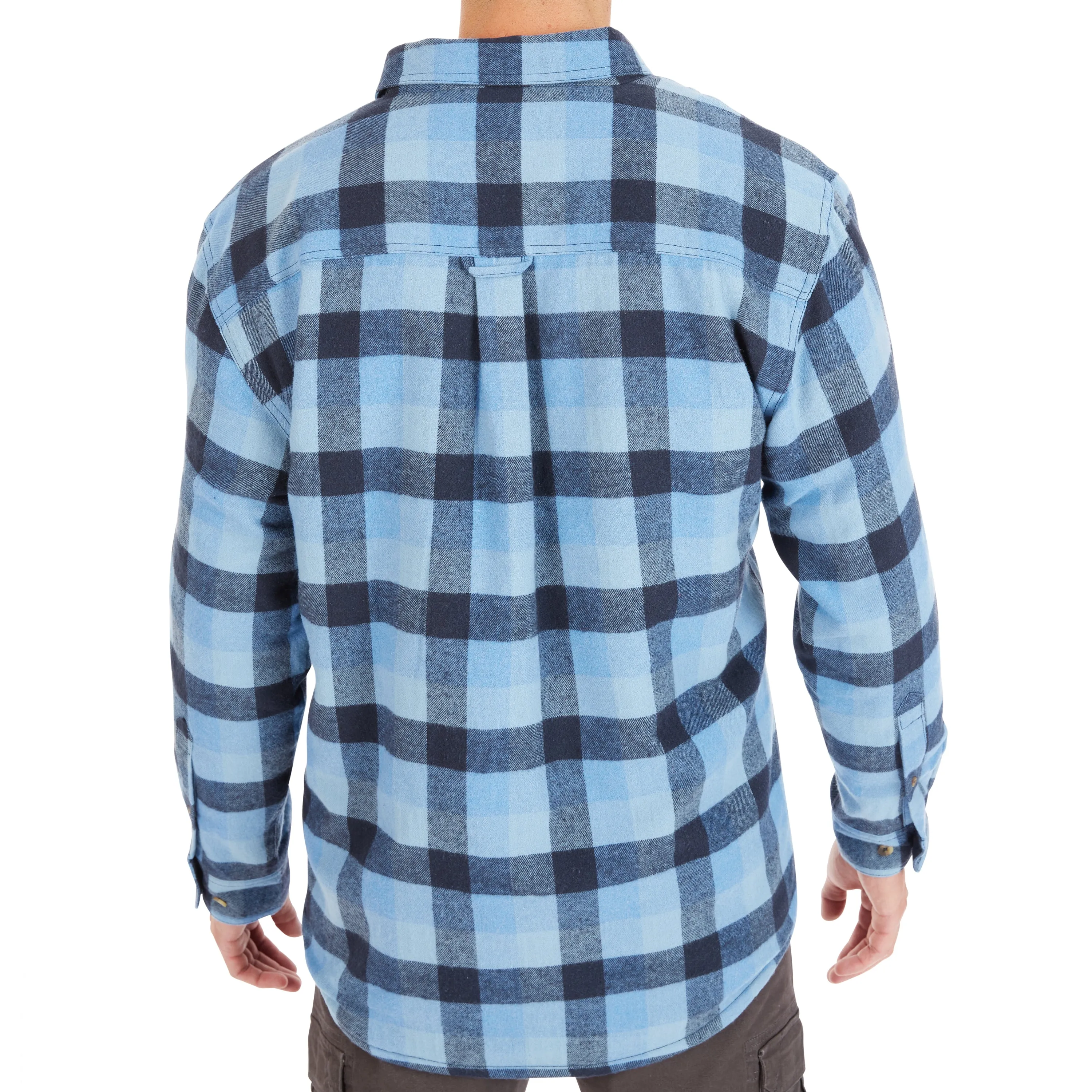 SHERPA-LINED FLANNEL SHIRT JACKET