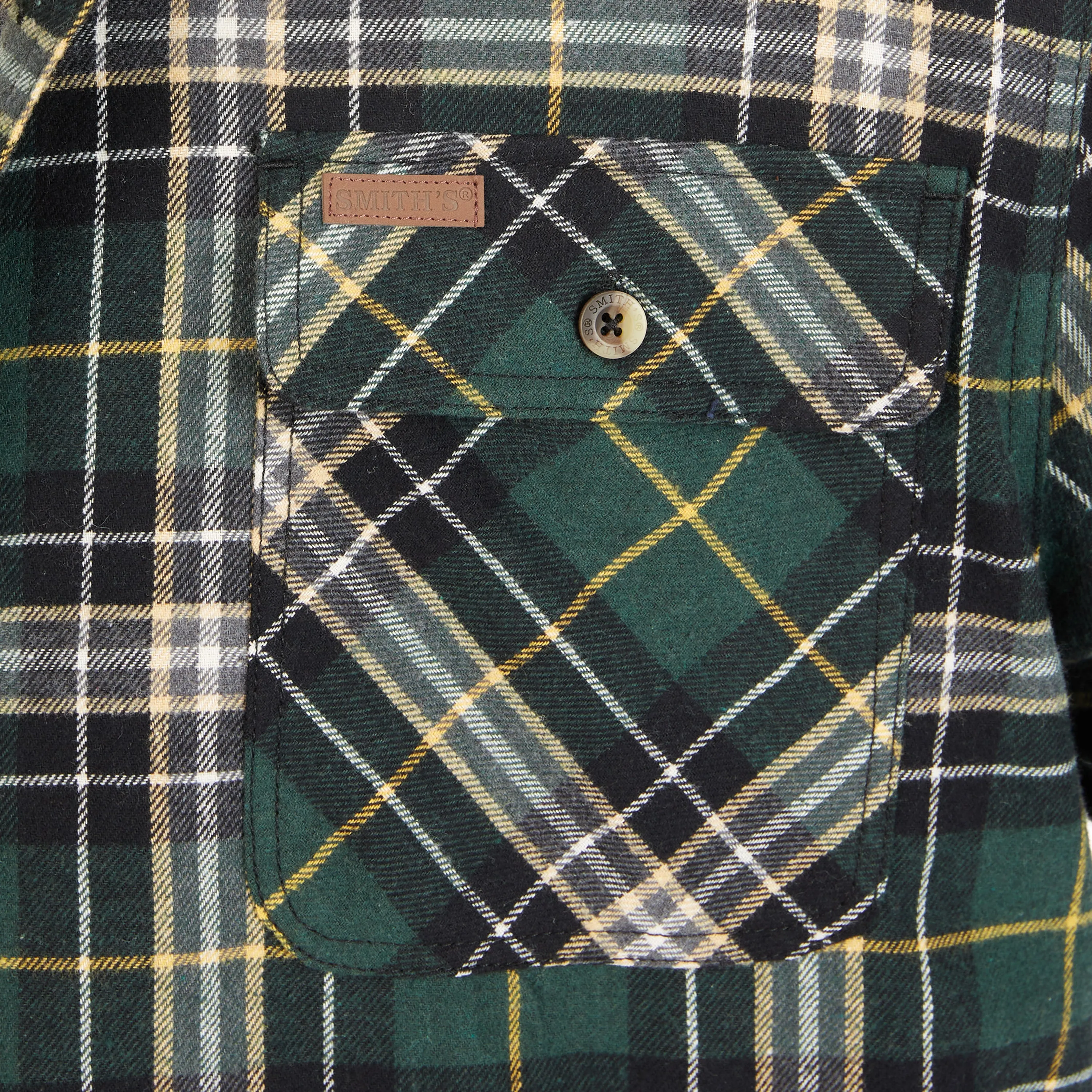 SHERPA-LINED FLANNEL SHIRT JACKET