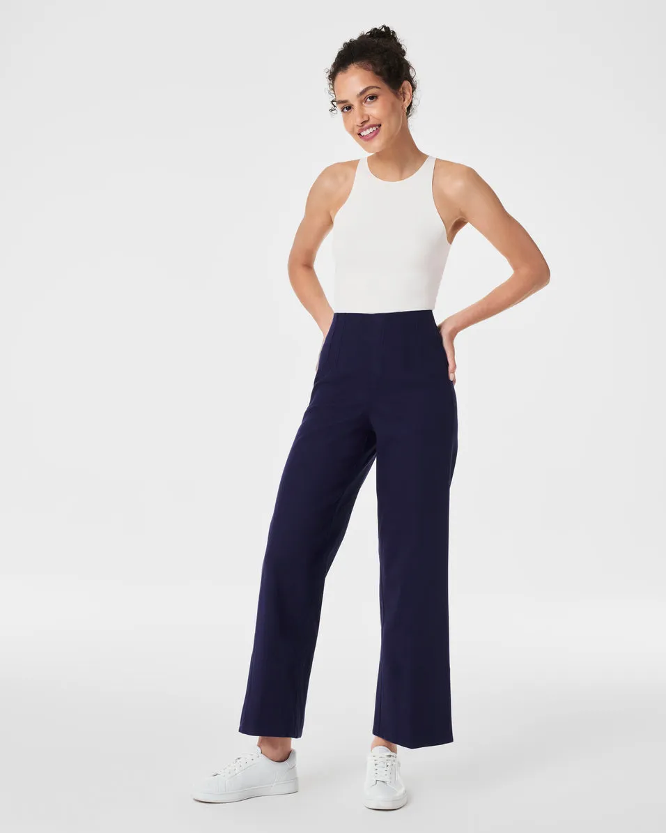 SPANX® Stretch Twill Cropped Wide Leg Pant