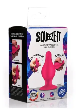 Squeeze It Tapered Anal Plug Sm Pink