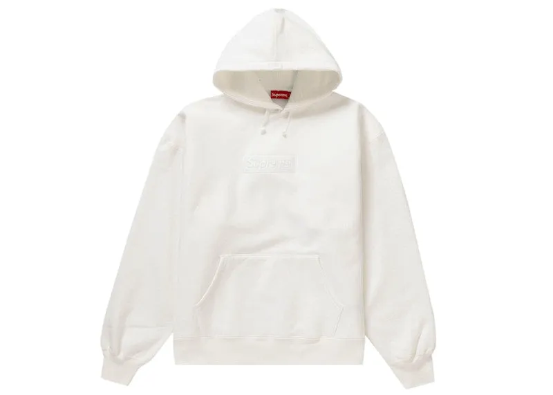 Supreme Box Logo Hooded Sweatshirt (Fw23) White