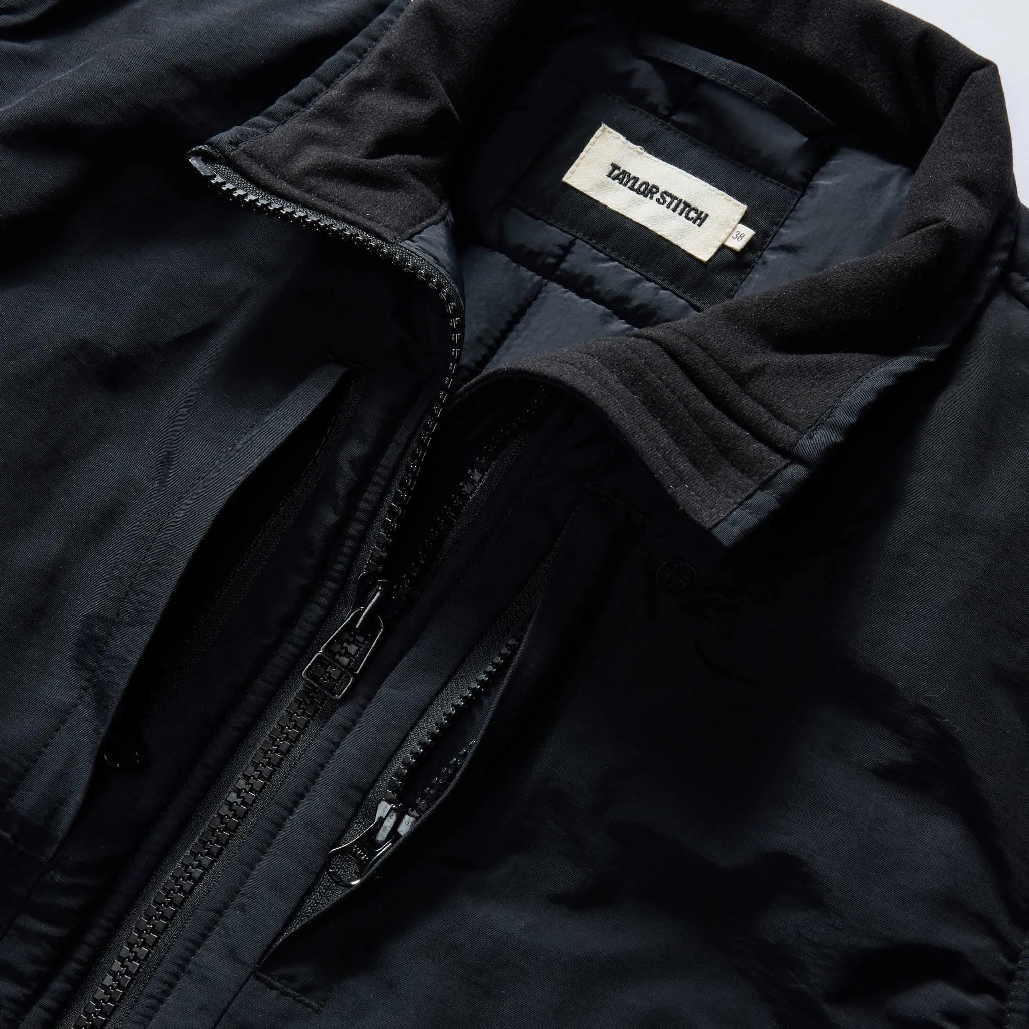 The Ember Jacket in Dark Navy Quilted Nylon