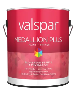 Valspar® Medallion® Plus Exterior Paint   Primer Flat 1 Quart Tint Base