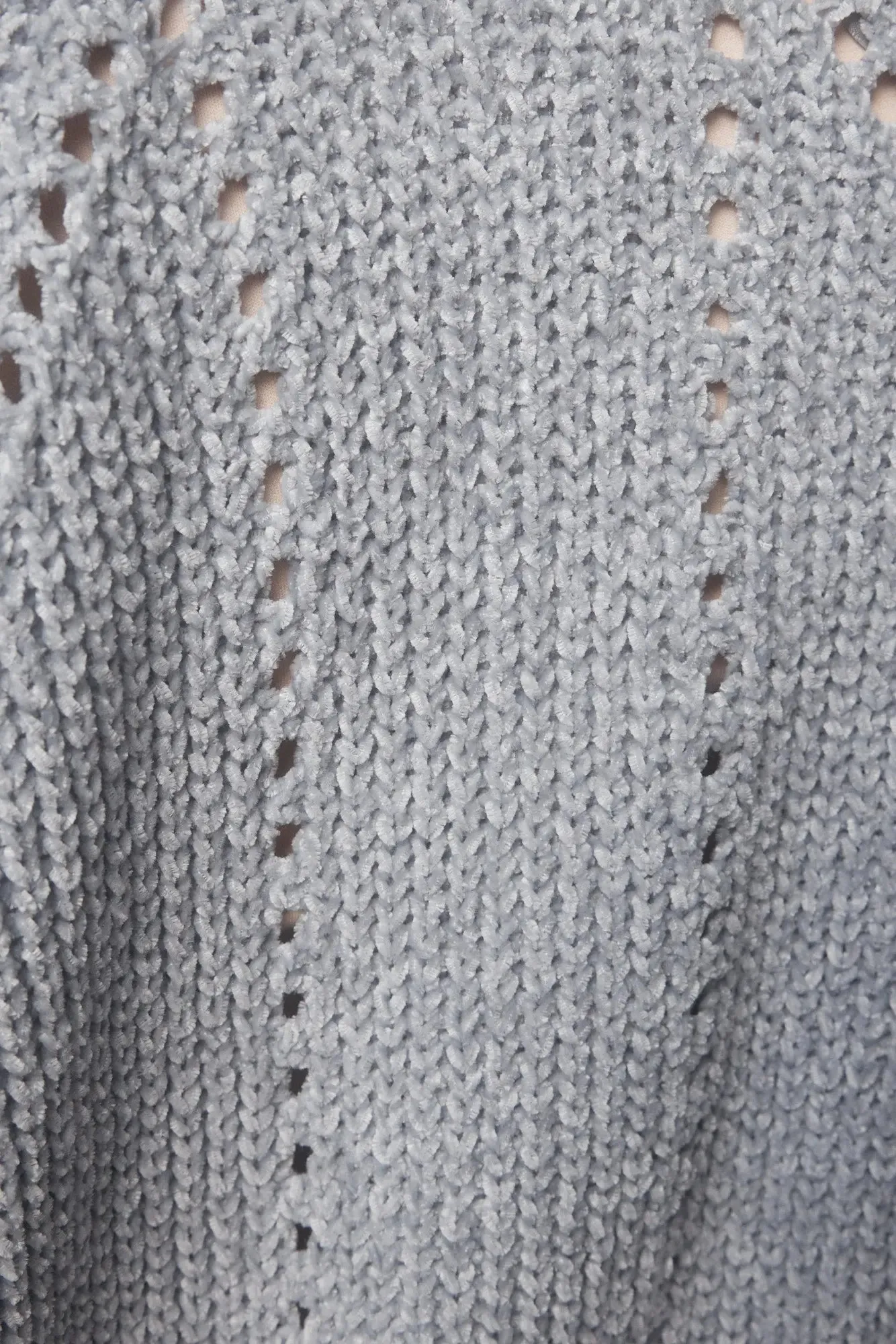 Veste grise en tricot | Lyne